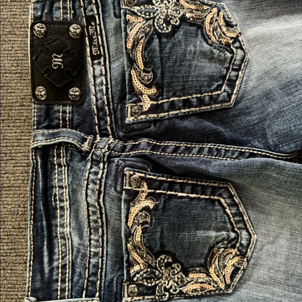 Miss Me Jeans, light wash, skinny girls size 12
